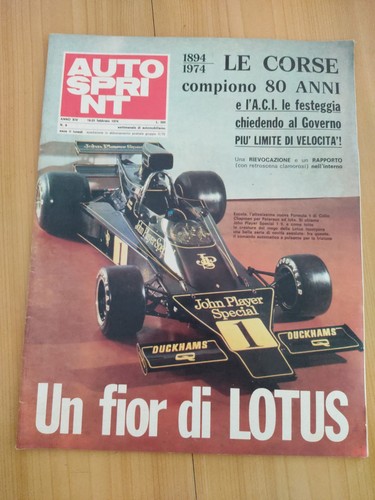 Autosprint del 1974 lotus - del,