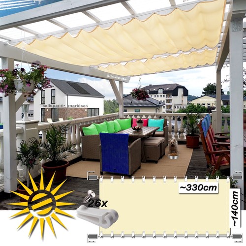 Tenda sole corda - corda, crema