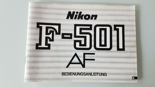 Nikon 501 manual - f-501,