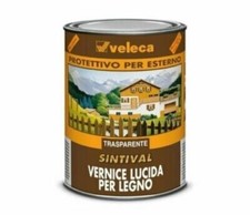 Vernice trasparente Prottetiva lucida Per Legno Sintival Veleca