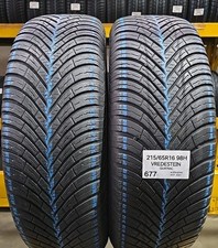 2x Pneumatici 215/65 r16 98H M+S VREDESTEIN QUATRAC  4 stagioni Gomme Usate 