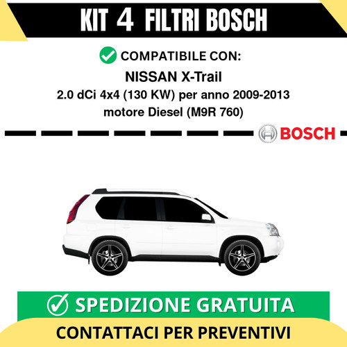 Kit bosch filtri tagliando - kit, 4