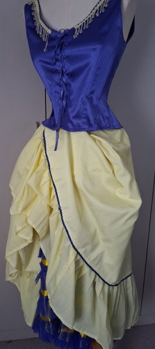 Costume donna blu giallo - da,