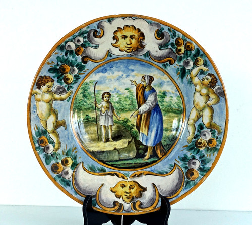 Assiette faïence décor - faïence,