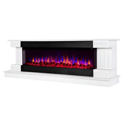 Camino elettrico bianco 1500w - camino,