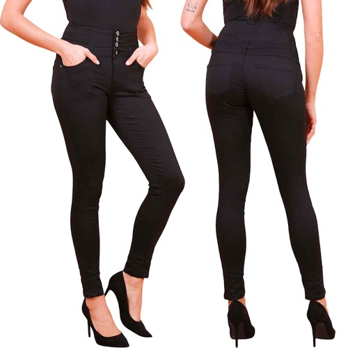 Jeans skinny donna - 4, bottoni