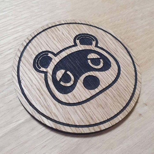 Sottobicchiere legno taglio - legno,