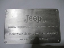 Targa targa Kaiser id-plate
