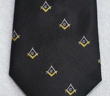 Cravatta uomo massonica (massone), C.J Andrews Neck Ware, 57" rayon, fatta a mano