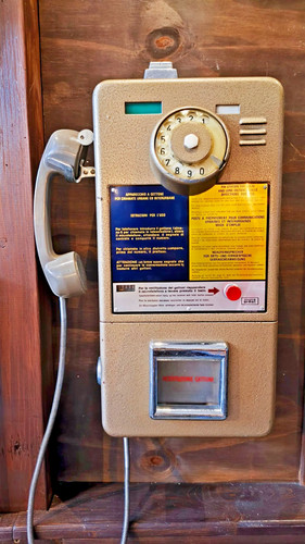 Telefono gettoni muro - a, da