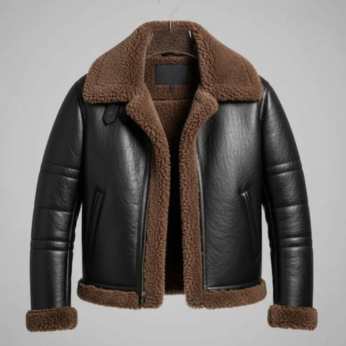 Giacca uomo pelle nera - giacca,