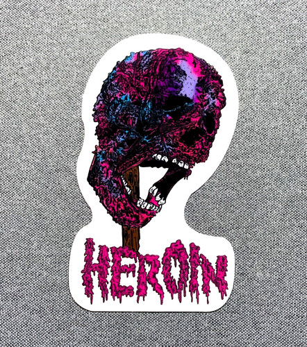 Adesivo skateboard heroin - adesivo,