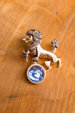 Vintage Spilla Spilla Spilla Leone Stemma Oro Blu