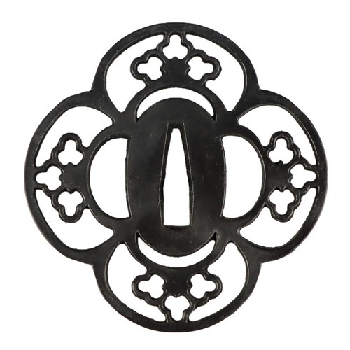 Tsuba foglio spada samurai - tsuba,