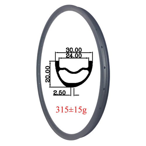 Cerchio asimmetrico tubeless