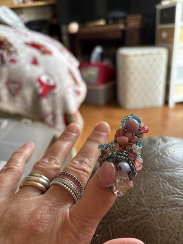 Anello anelli perline pietre - anelli,