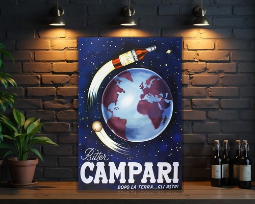 Insegna vintage campari dopo - vintage,