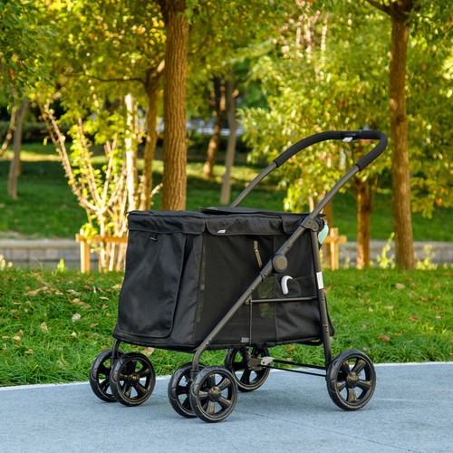 Pawhut passeggino per - per, cani