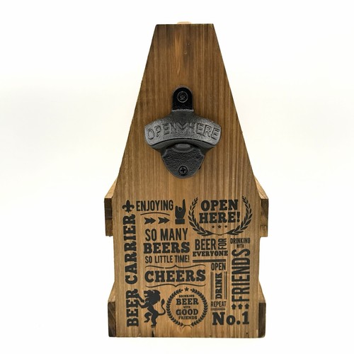 Birra caddy legno - in, con