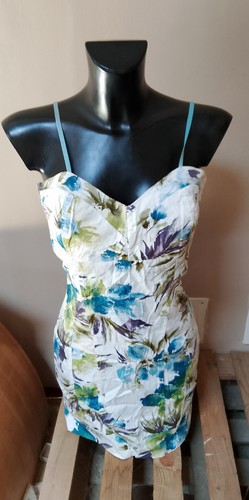 Abito spalle nude fiori - abito,