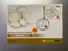 2011 Cartolina Filatelica Made in Italy Formaggi Mozzarella di Bufala Campana