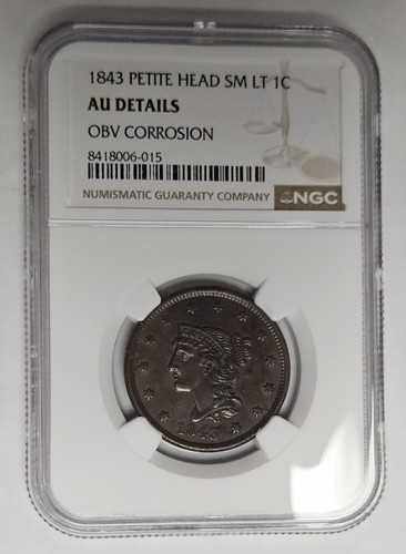 1843 grande centesimo - grande, 1c