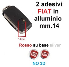2 adesivi FIAT 14. mm stemma