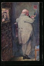 Cartolina artistica firmata E