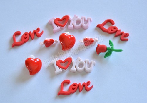 Love you mixed hearts - mixed,