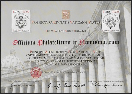 2012 vaticano colonnato - 2012, ms