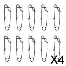 4X Lotti 10 fermagli a scatto