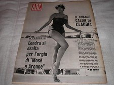 CLAUDIA CARDINALE COVER RIVISTA ABC 1965 ITALIAN MAG