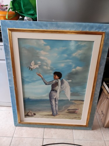 Quadro dipinto angelo - quadro,