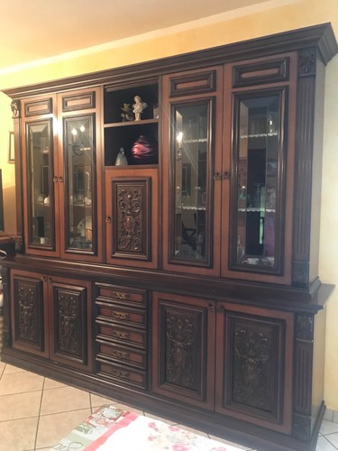 Vetrina legno con ante - legno, in