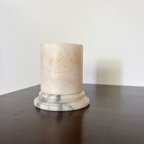 Vaso portacandele alabastro - vaso, in