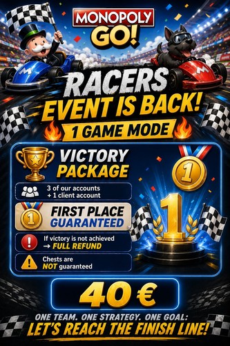 Monopoly racers event - monopoly, go