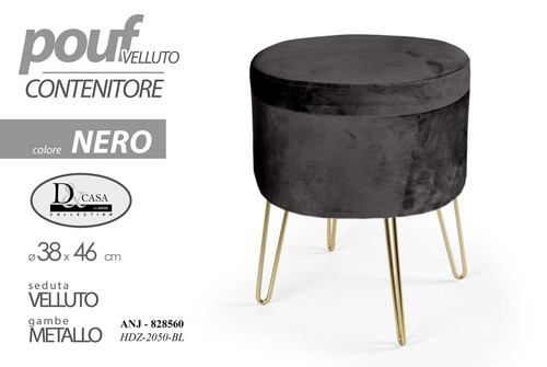 Pouf contenitore poggiapiedi - contenitore,