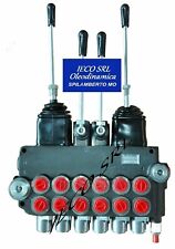 DISTRIBUTORE OLEODINAMICO IDRAULICO  3/8 6 LEVE 45 LT 2 JOYSTICK RETROESCAVATORE