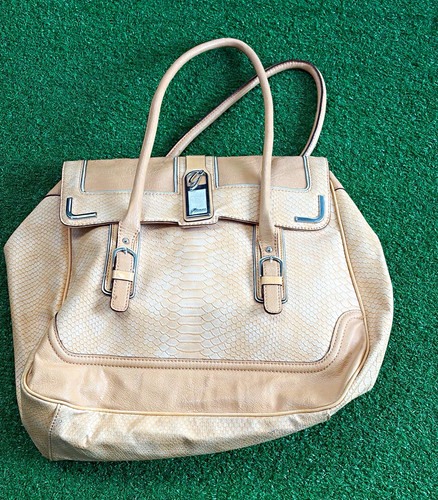 Borsa guess beige - guess, stampa