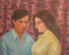 Dipinto ad olio vintage