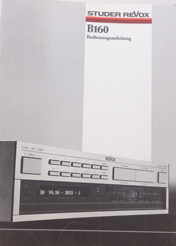 Revox manuale istruzioni - revox,
