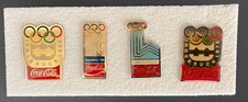 COCA COLA - 4 SPILLE IN METALLO GIOCHI OLIMPICI
