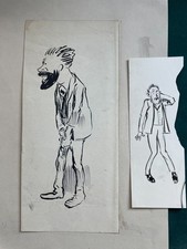 Cham, due disegno di uno dei più grandi disegnatori dell'800 satira francia