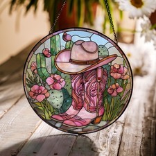 Cappello stivali cowgirl vetro