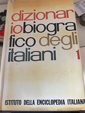 DIZIONARIO BIOGRAFICO DEGLI ITALIANI 1, IST. DELLA ENCICL. ITALIANA TRECCANI