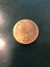MISTER BABY-FESTA DELLA MAMMA-MEDAGLIA PUBBLICITARIA VINTAGE EPOCA
