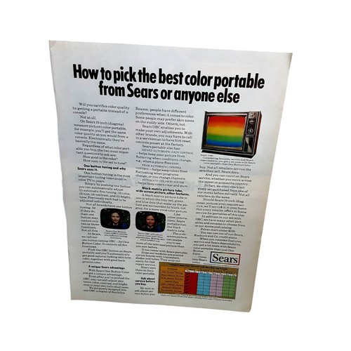 Televisore colori sears 1972 - a,