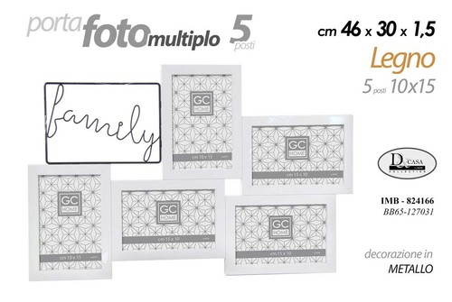 Portafoto multiplo parete - portafoto,