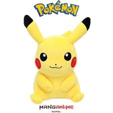 Pikachu Pokemon Pupazzo 25 cm Peluche Bambola Anime Manga Gioco Bambino Black