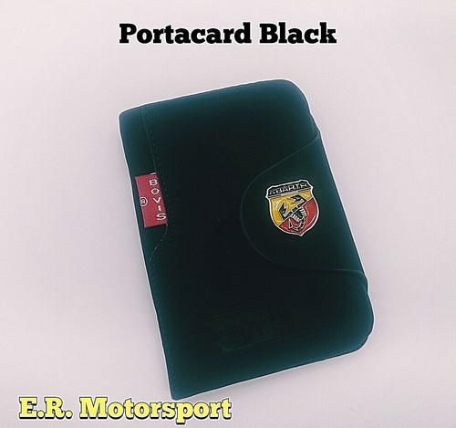 Portacard pelle black 20 - in,